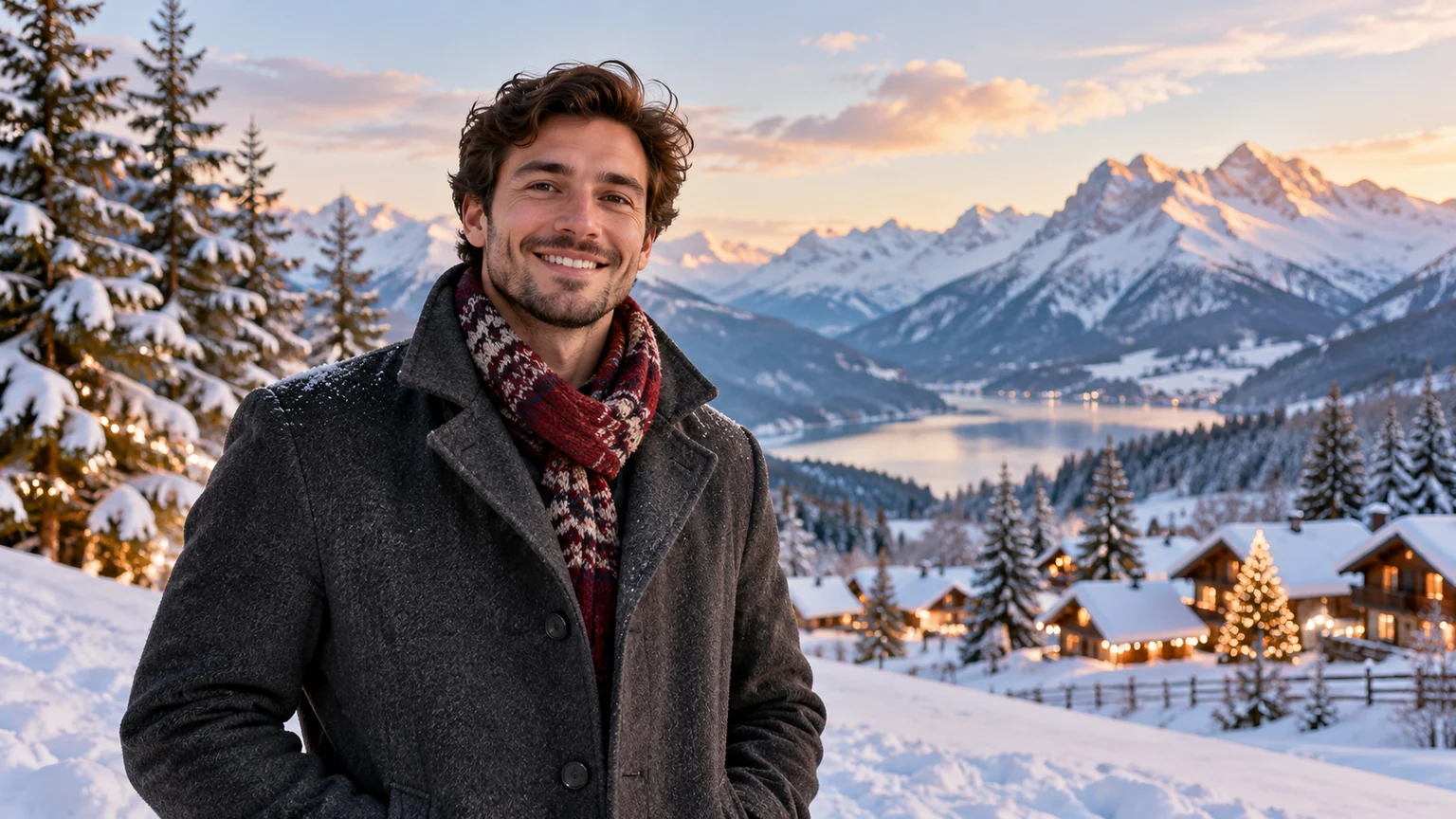 Add Snowy Christmas Backgrounds